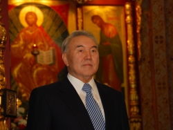 Президент Республики Казахстан Н.А. Назарбаев поздравил казахстанцев с Рождеством Христовым